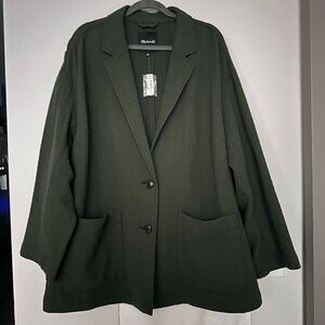 Madewell - Plus Diamond Jacquard Shaw Blazer (NWT)